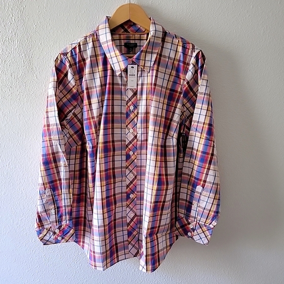 New Talbots Women's Multicolor Long Sleeve Button-Down Shirt - Picture 3 of 6